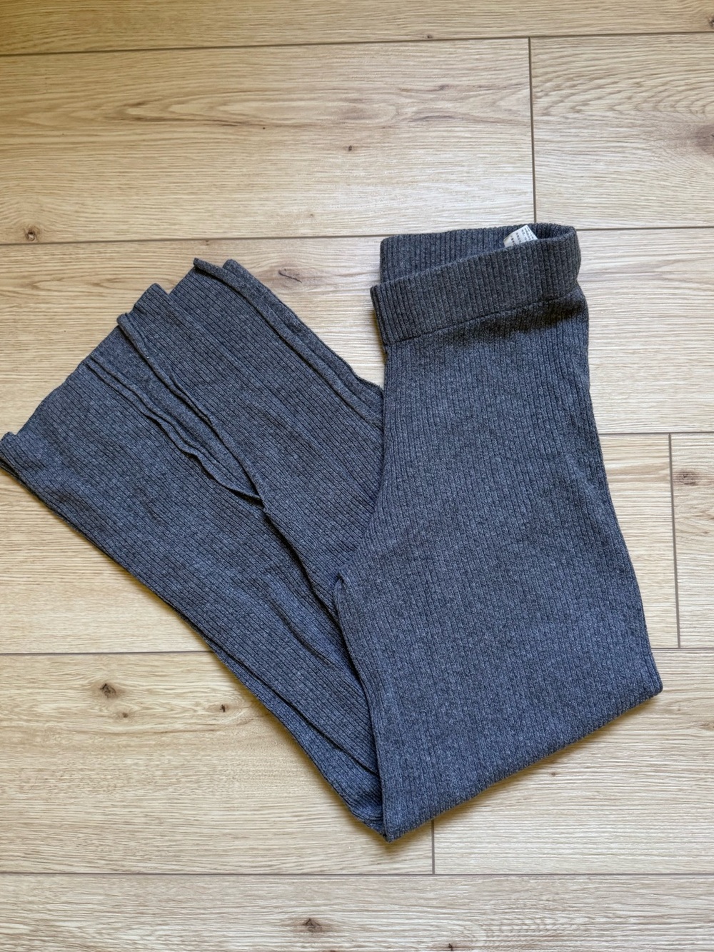 gilly hicks grey sweater ribbed lounge pants small